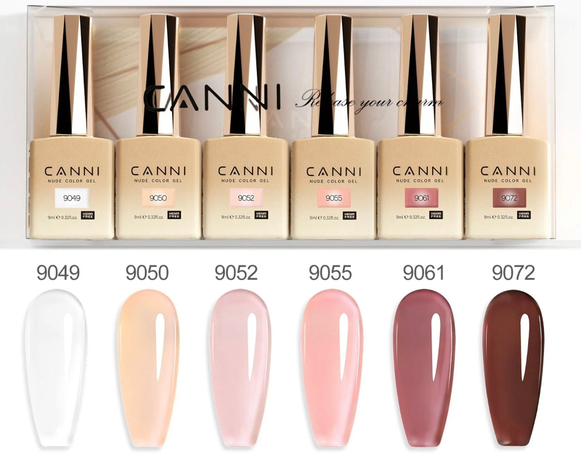 Coffret de 6 couleurs de gel pour ongles 9 ml