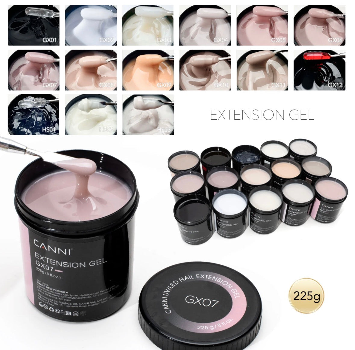 Gel d'extension lacté haute fluidité 225 g